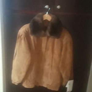 womens coat leather